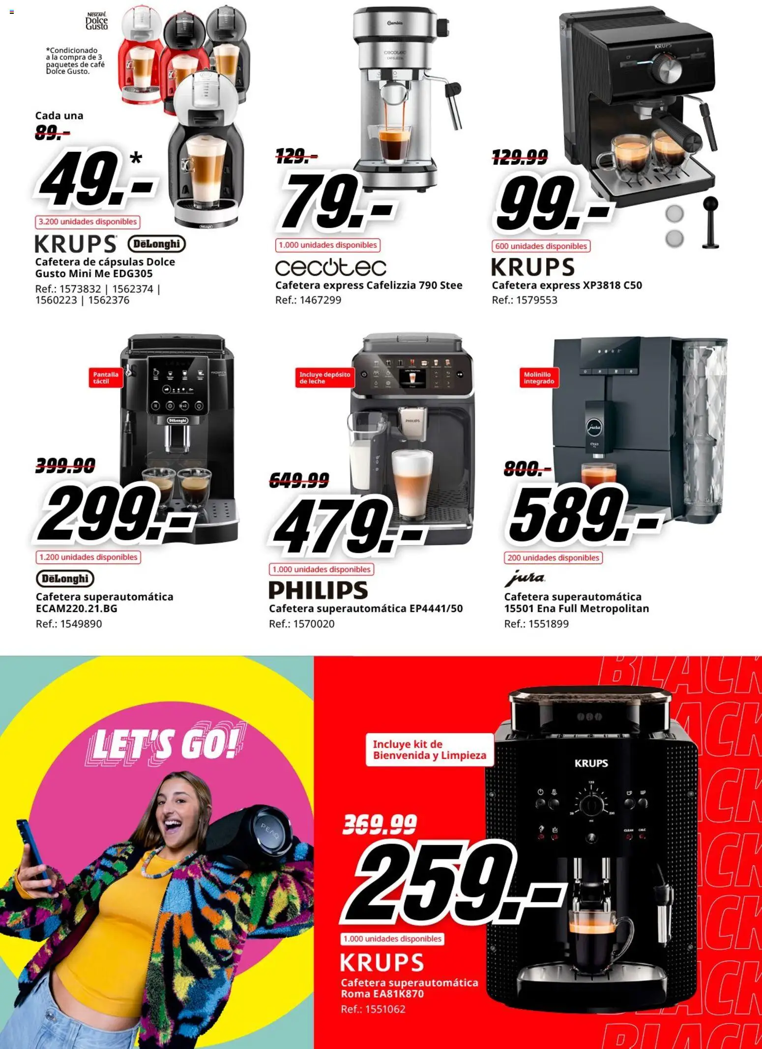 Media Markt Black Friday │ válido desde el 03.11.2025 | Página: 18 | Productos: Leche, Café, Cafetera