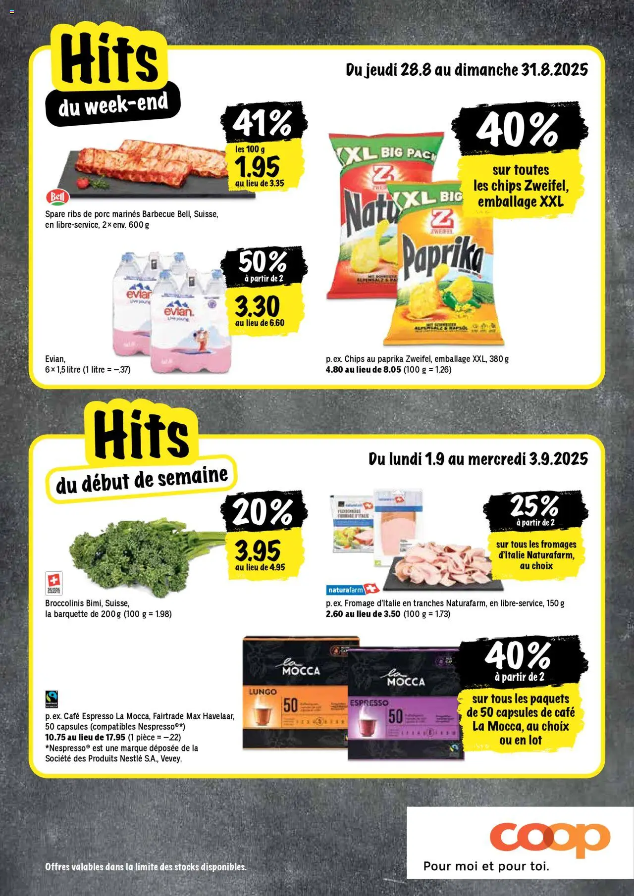 Coop - Les actions de la semaine ab 28.08.2025 | Seite: 20 | Produkte: Spare Ribs, Chips