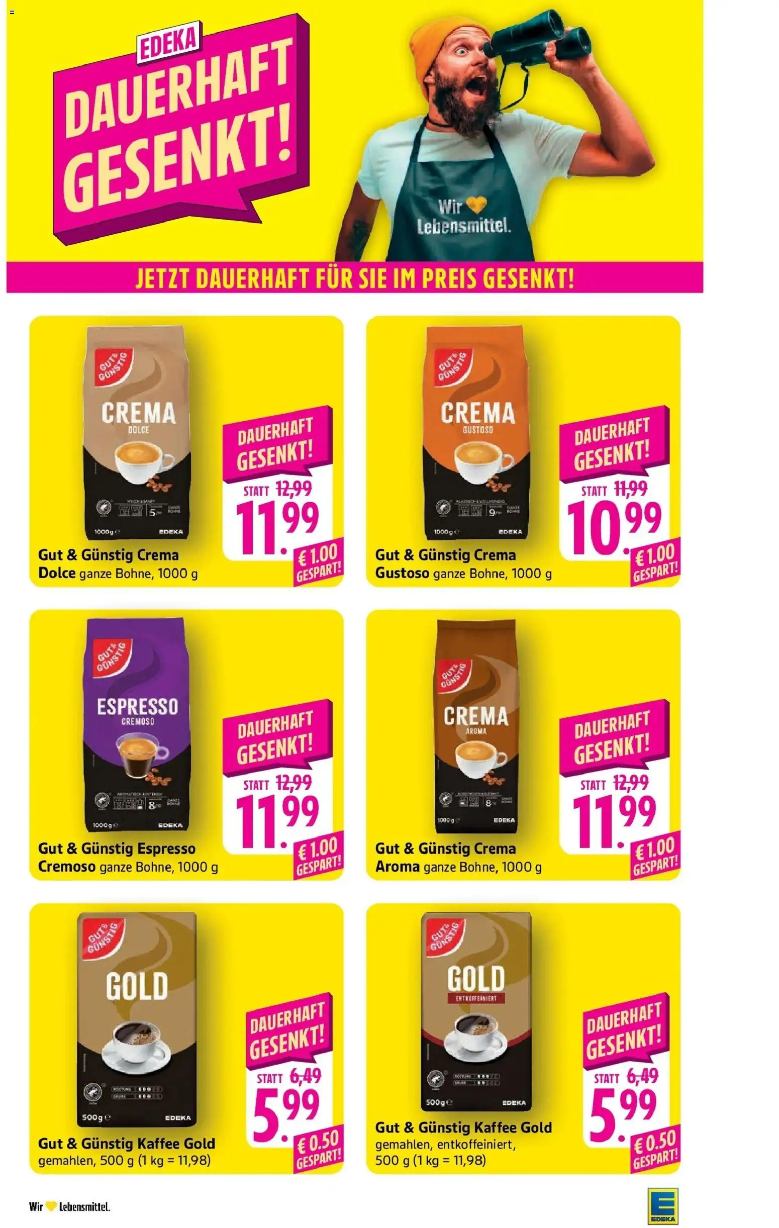 Edeka prospekt Geislingen	 – gültig ab 16.03.2026 | Seite: 25 | Produkte: Kaffee