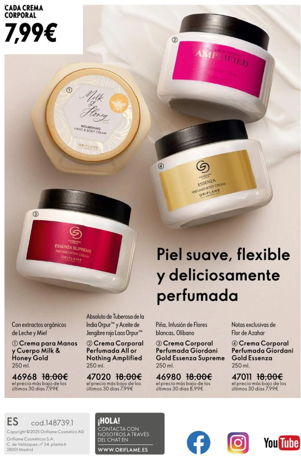 Oriflame - Catálogo Campaña 13 │ válido desde el 14.09.2025 | Página: 148 | Productos: Ψηφιακή κάμερα, Aceite, Body, Crema para manos