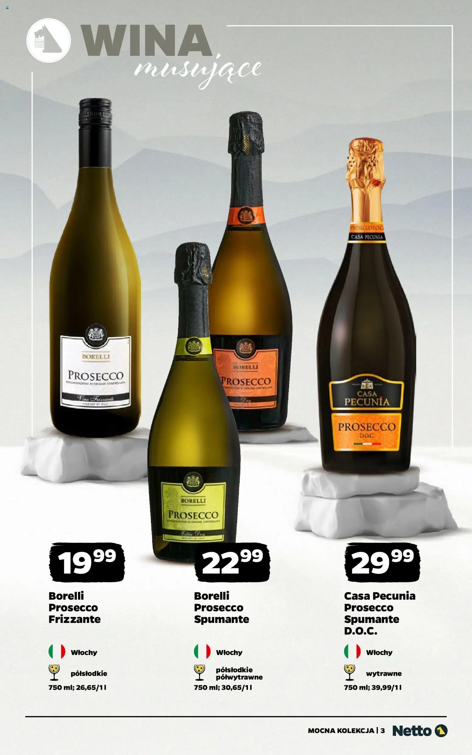 Netto gazetka - Wina od 24.11.2025 | Strona: 3 | Produkty: Prosecco