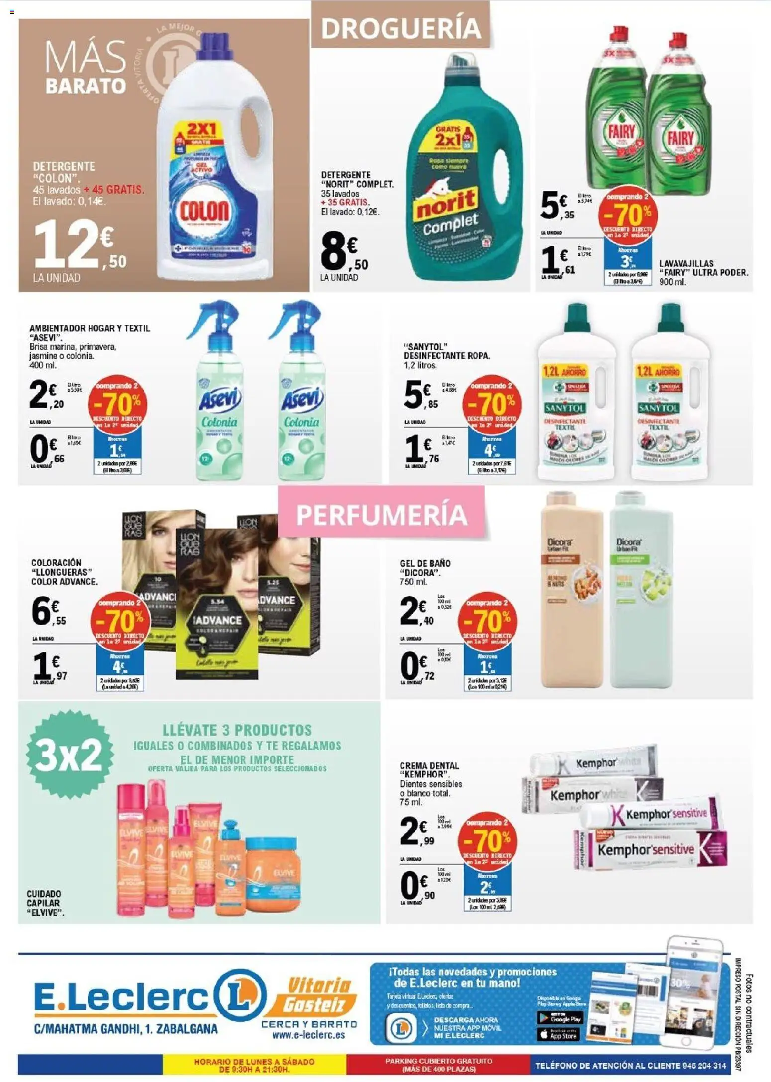 E.Leclerc folleto │ válido desde el 29.10.2025 | Página: 12 | Productos: Colonia, Detergente, Crema, Lavavajillas
