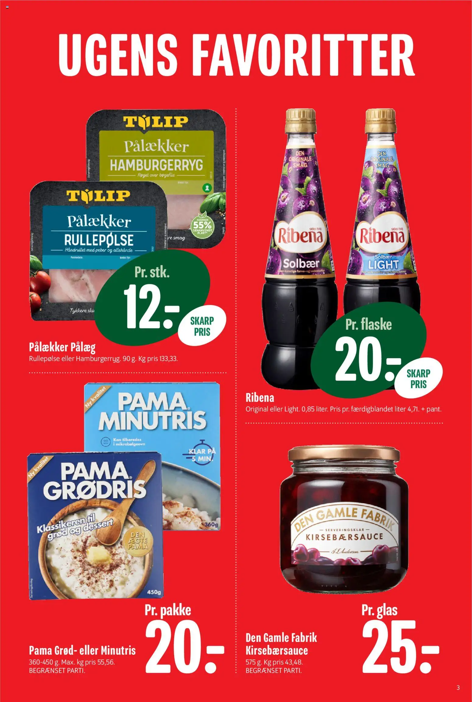 Min Købmand tilbudsavis – gyldig fra 12.12.2025 | Side: 7 | Produkter: Kirsebærsauce, Rullepølse, Solbær, Mikrobølgeovn