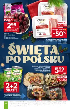 Pogląd oferty "Stokrotka Gazetka" - ważna od 11.12.2025 | Strona: 2 | Produkty: Groszek, Gruszka, Schab wieprzowy, Buraki