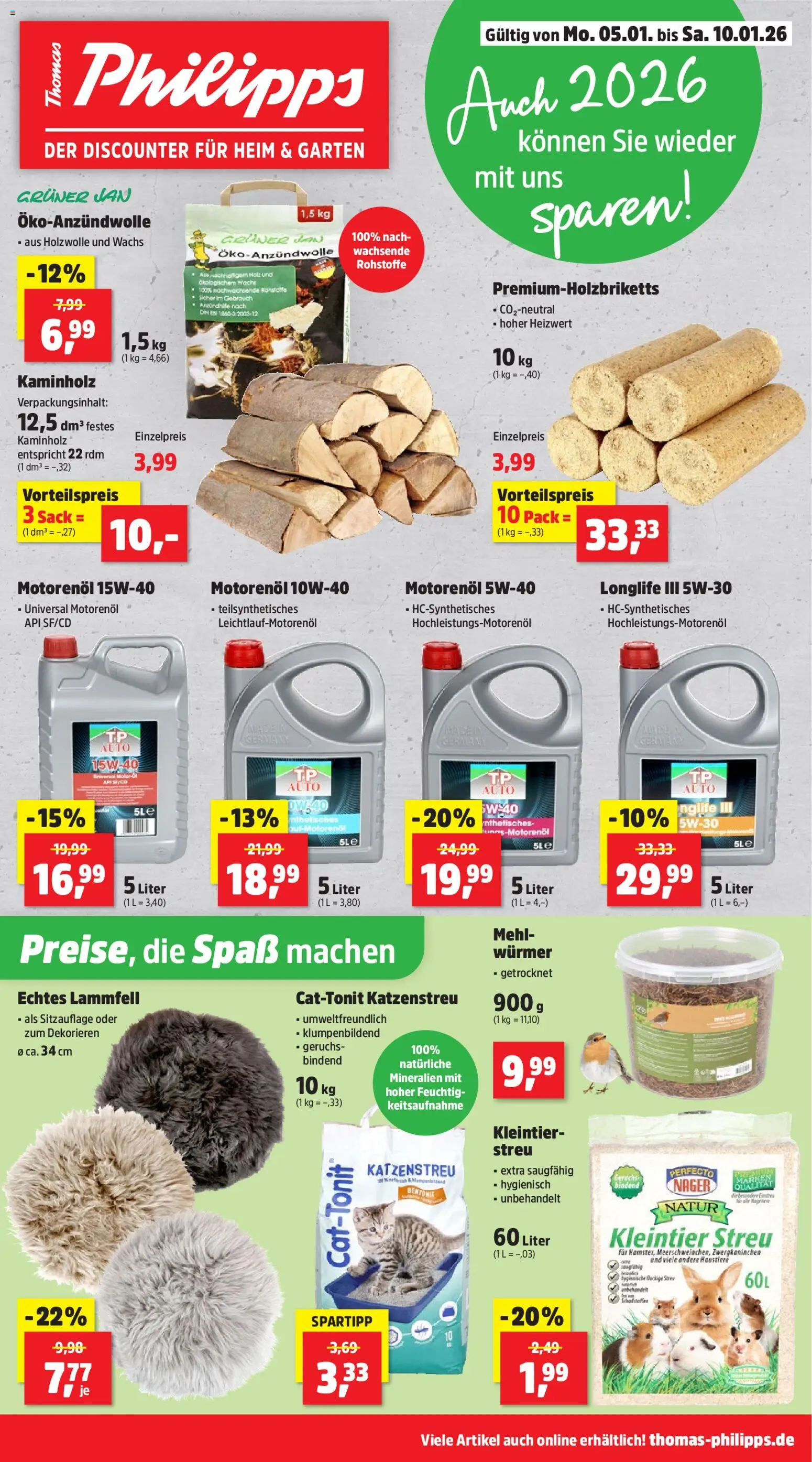 Thomas Philipps Prospekt 	 – gültig ab 05.01.2026 | Seite: 1 | Produkte: Mehl