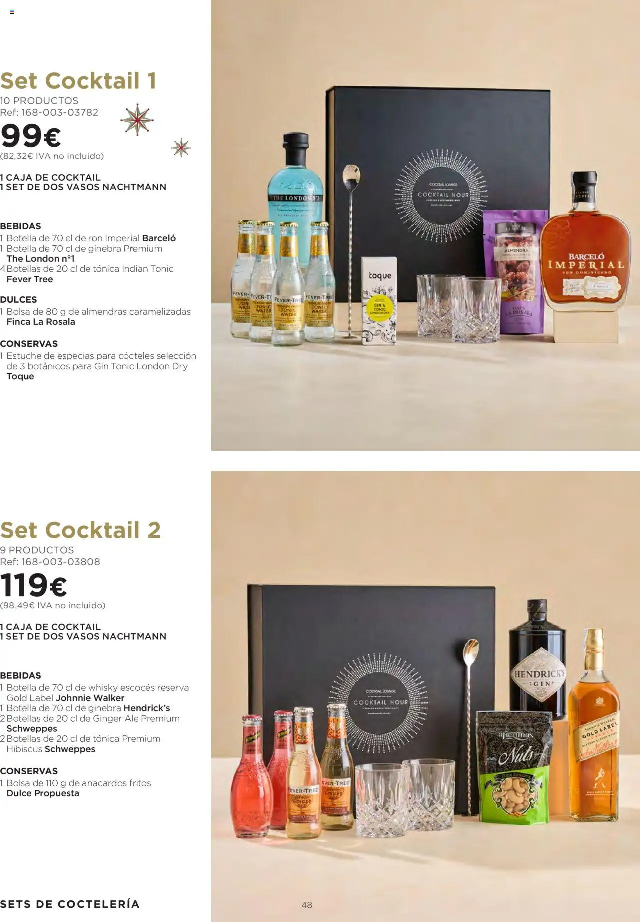 El Corte Inglés ofertas │ válido desde el 06.10.2025 | Página: 48 | Productos: Ron, Vasos, Ginebra, Whisky