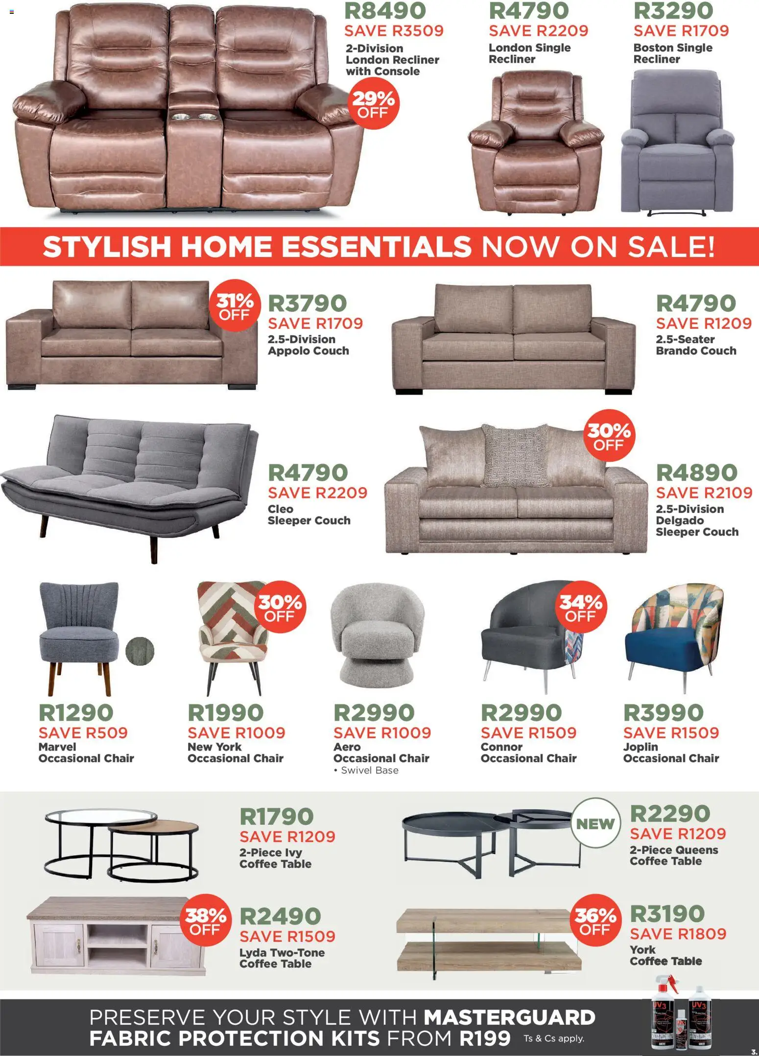 New House and Home catalogue – valid from 19.03.2026 | Page: 3 | Products: Couch, Coffee table, Table, Chair
