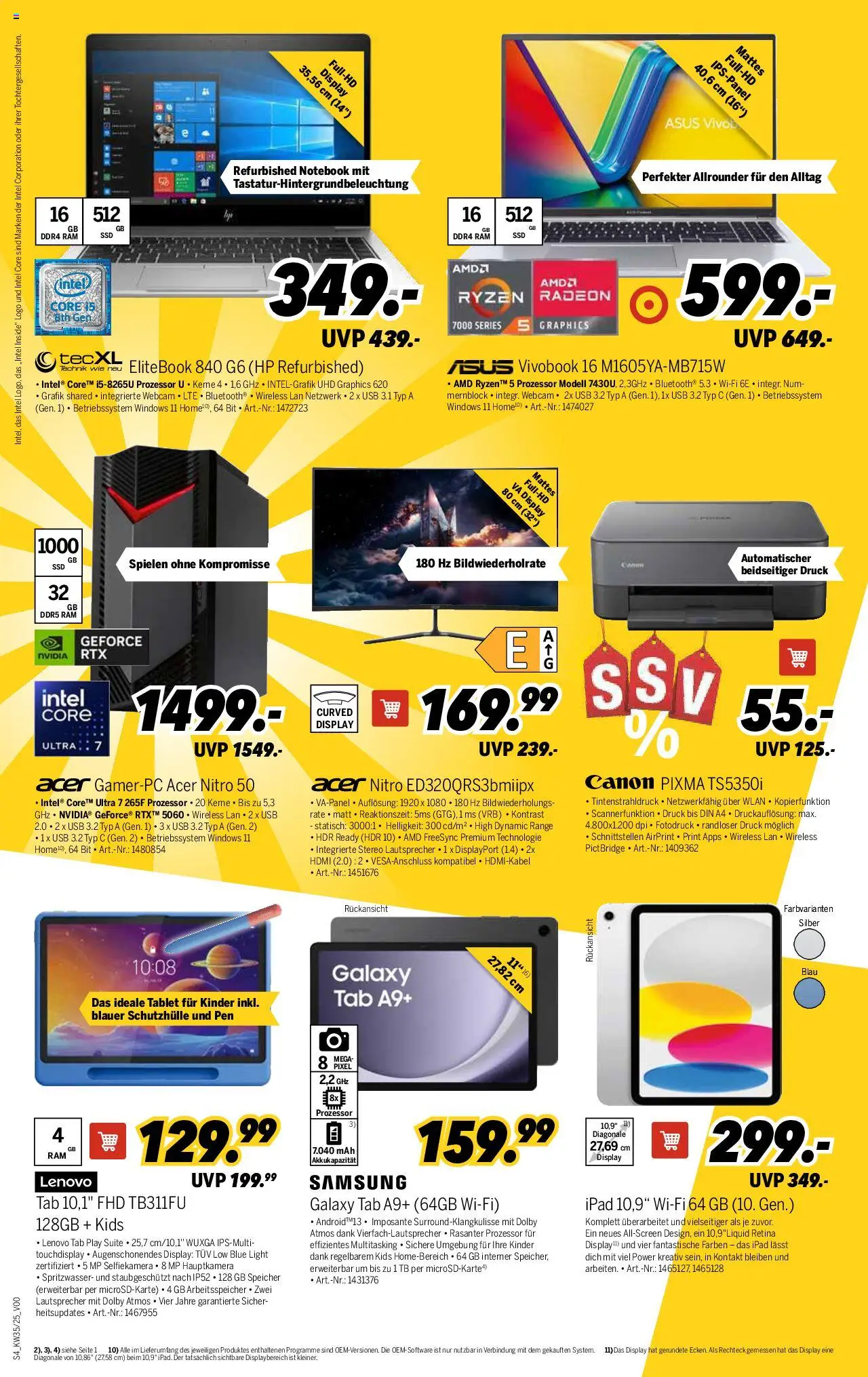 Medimax Prospekt 	 - gültig ab dem 22.08.2025 | Seite: 4 | Produkte: Lenovo, Lautsprecher, Ipad, Tablet