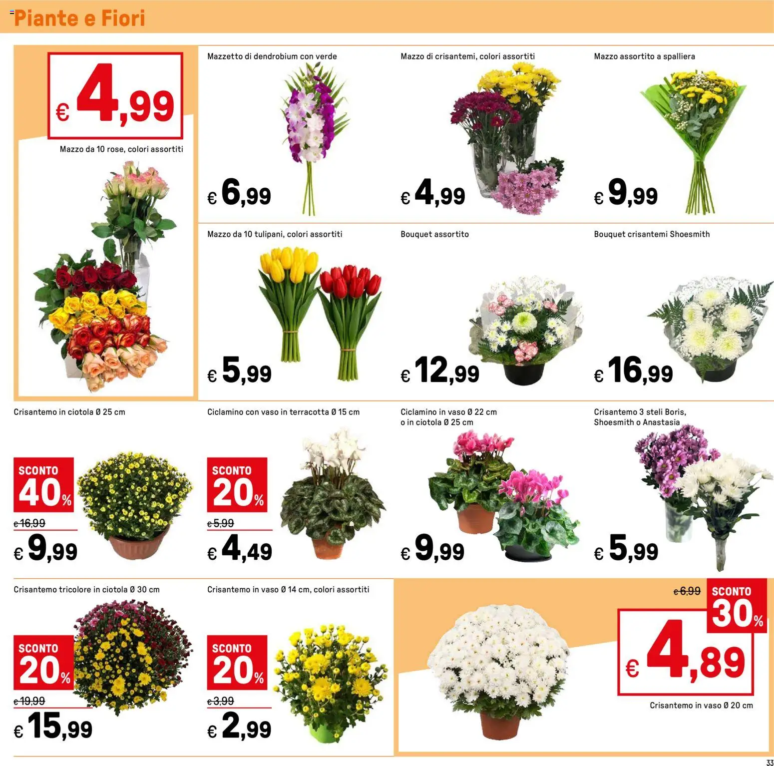 Volantino Iper del 24.10.2025 | Pagina: 33 | Prodotti: Crisantemi, Ciotola, Vaso