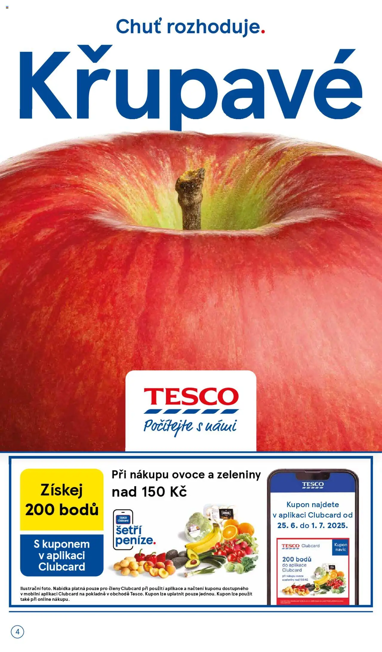 Tesco leták - Hypermarket od 25.06.2025 | Strana: 4 | Produkty: Ovoce