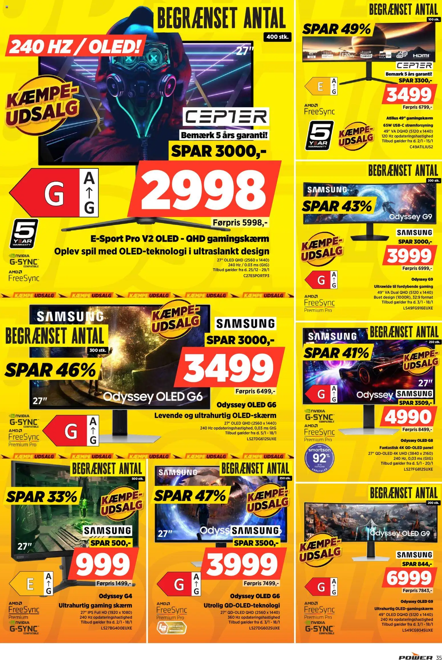 Power tilbudsavis – gyldig fra 09.01.2026 | Side: 35 | Produkter: Skærm, Gaming Skærm, Spil