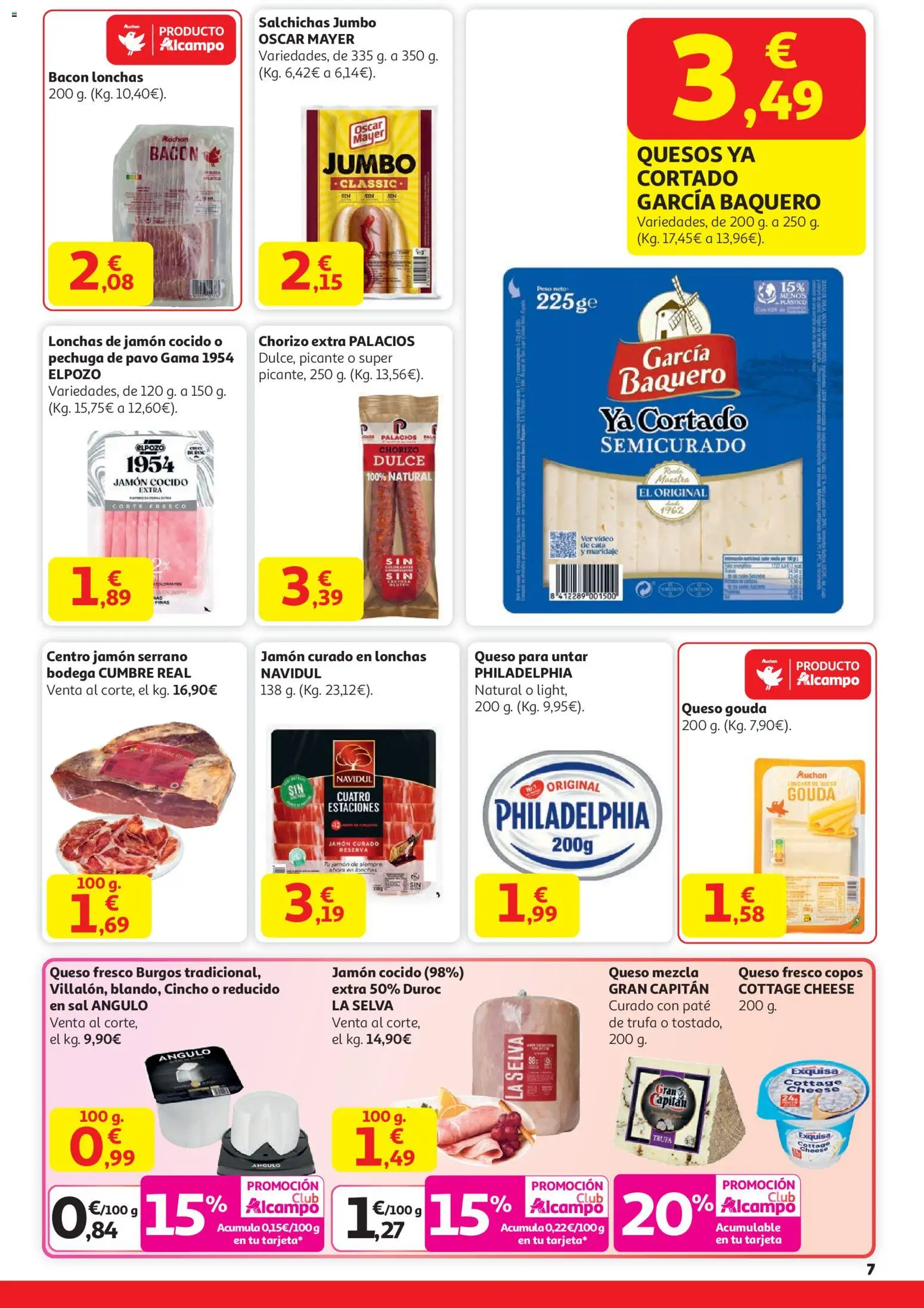 Alcampo - HP Catalan  │ válido desde el 29.12.2025 | Página: 7 | Productos: Jamón serrano, Jamón, Jamón cocido, Copos