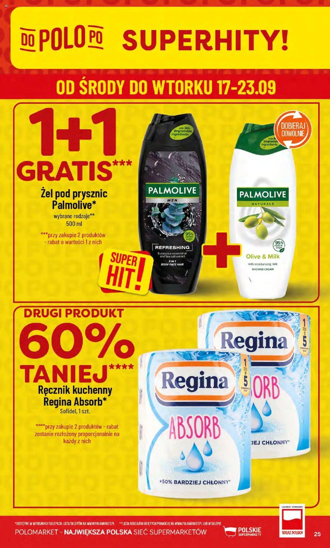 POLOmarket Gazetka od 17.09.2025 | Strona: 25 | Produkty: Prysznic, Body, Żel pod prysznic