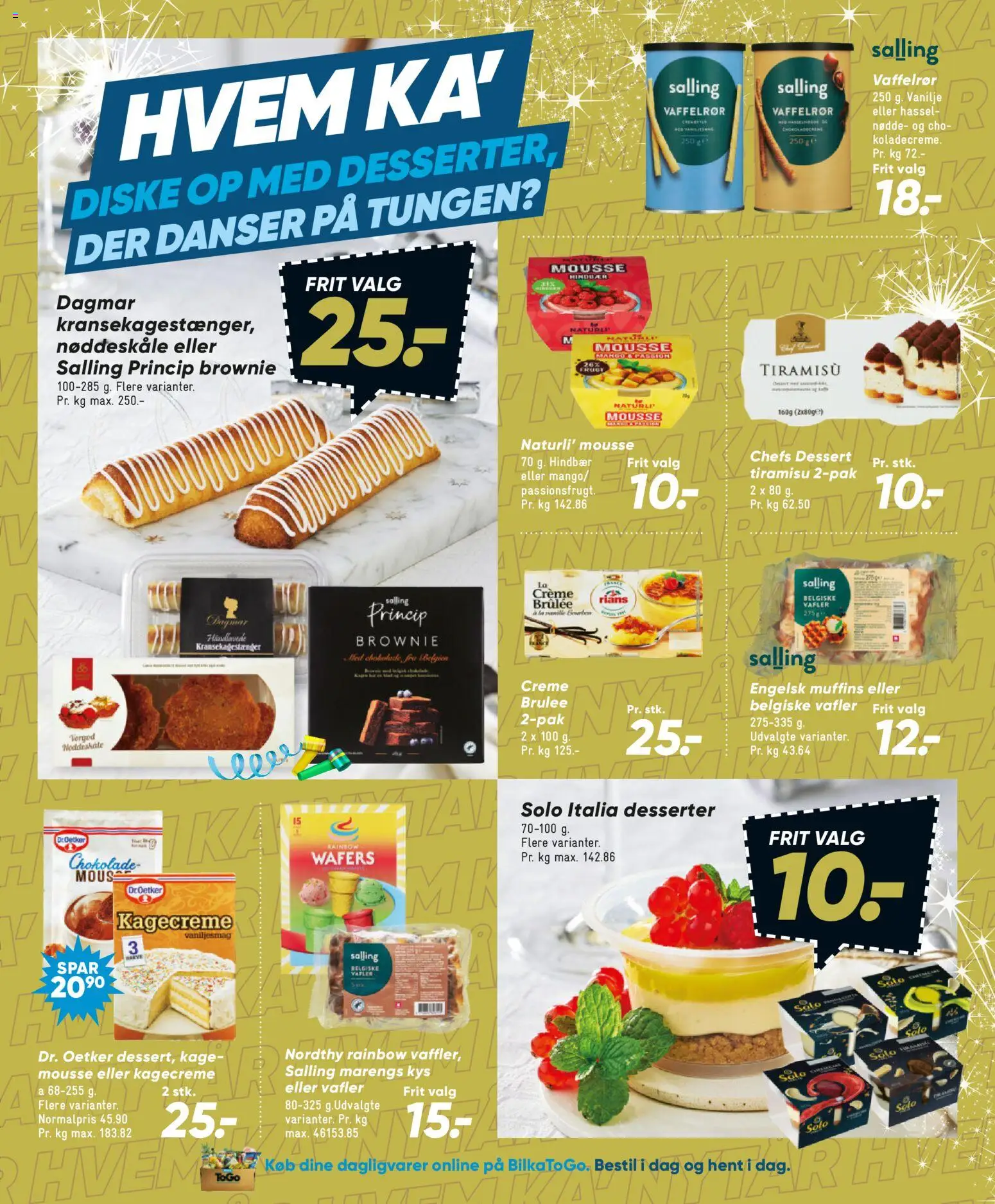 Bilka tilbudsavis – gyldig fra 25.12.2025 | Side: 33 | Produkter: Chokolade, Hindbær, Kagecreme, Muffins