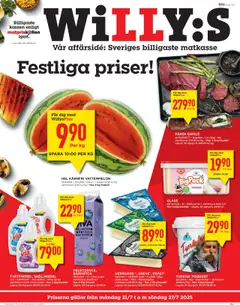 Willys reklamblad aktuell från 21.07.2025 | Sida: 1