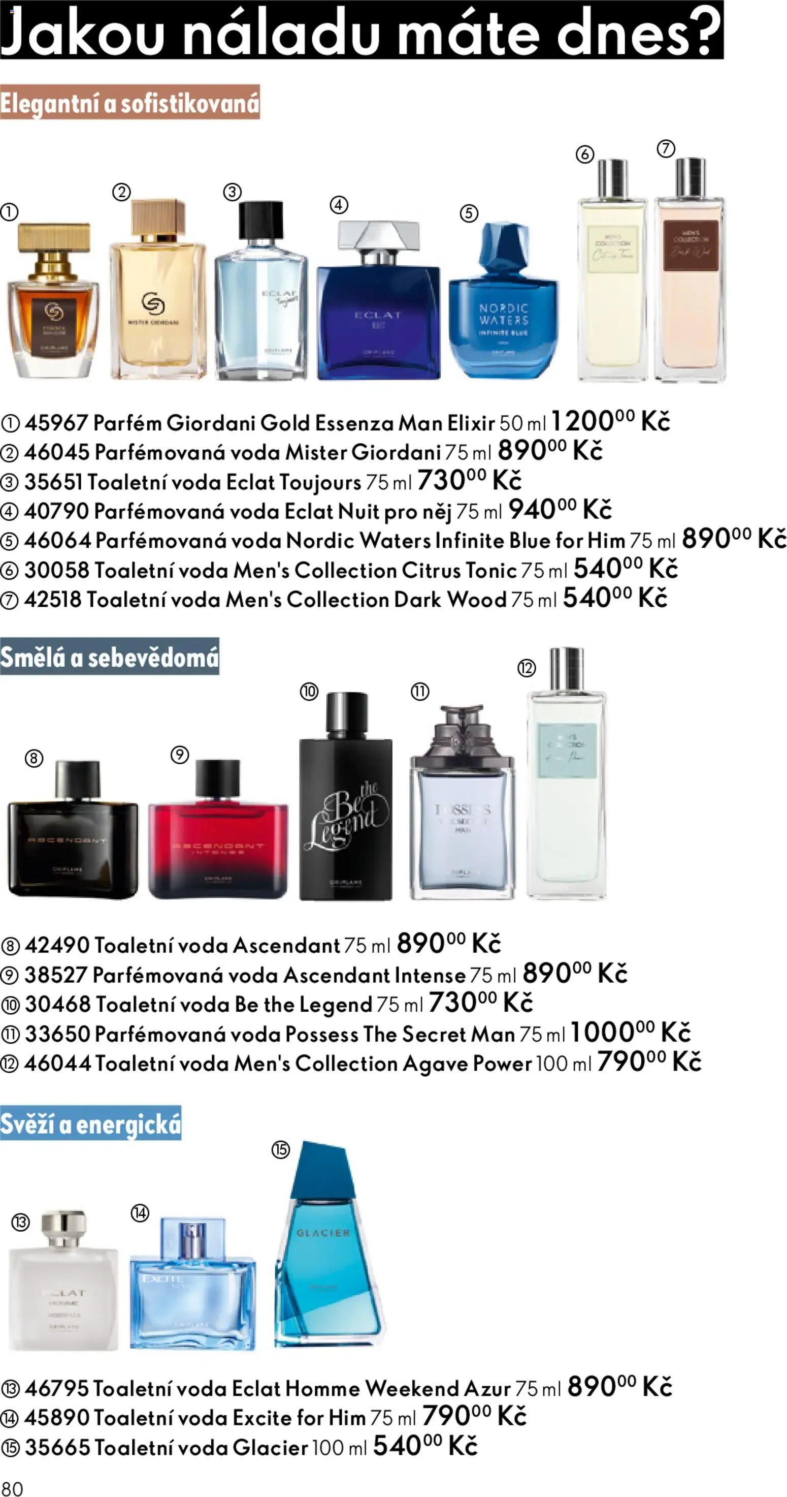 Oriflame katalog č.01/2026 od 30.12.2025 | Strana: 80 | Produkty: Voda, Tonic, Parfém, Toaletní voda