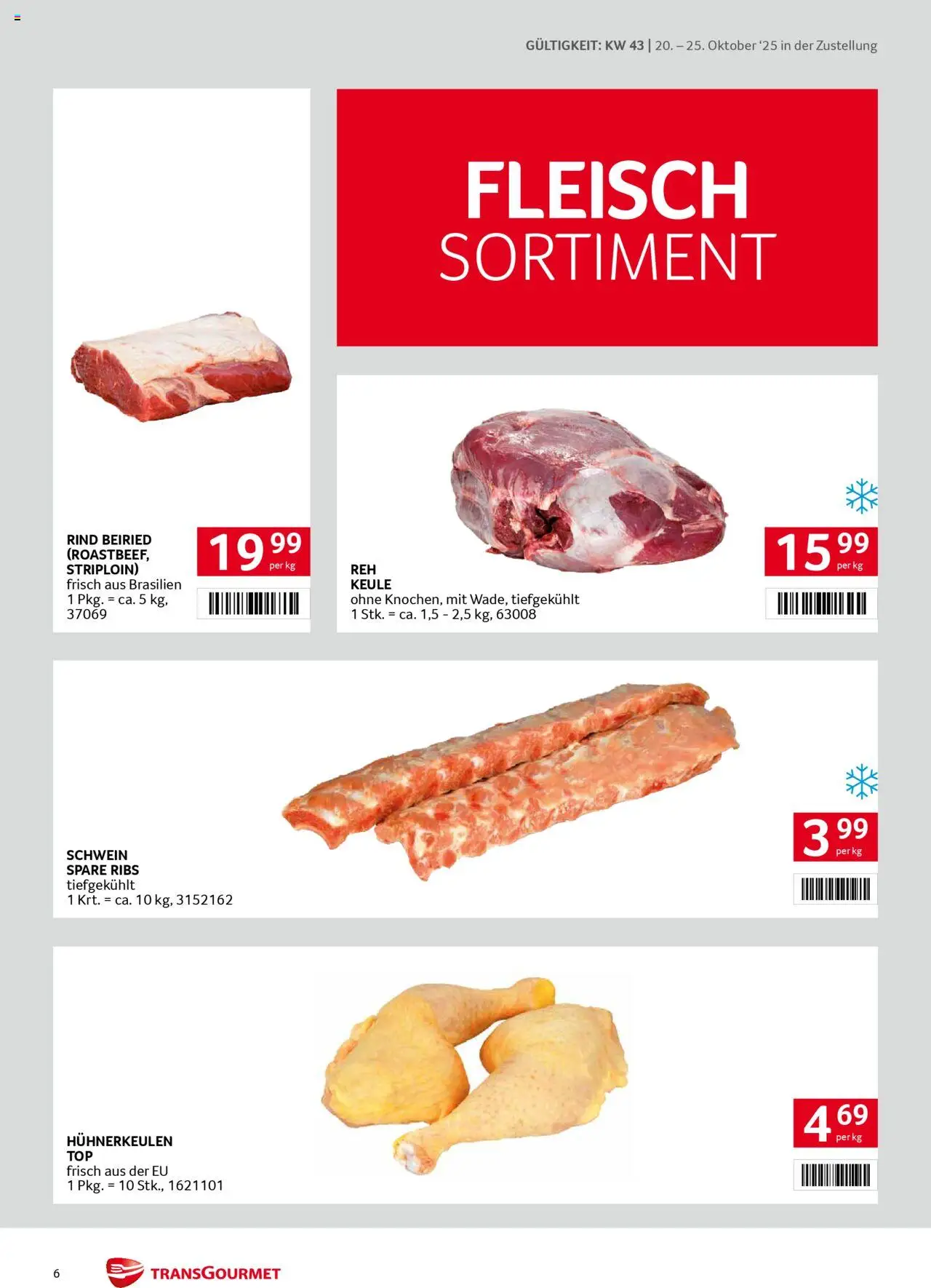 Transgourmet  Zustellaktion gültig ab 20.10.2025 | Seite: 6