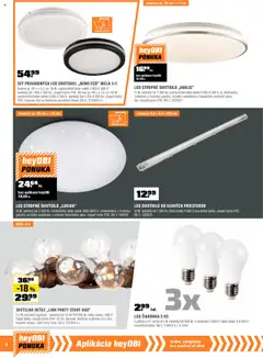 Nové OBI akcie – leták je platný od 01.09.2025 | Strana: 6 | Produkty: Stropné svietidlo, Led stropné svietidlo, Žiarovka, Svietidlo