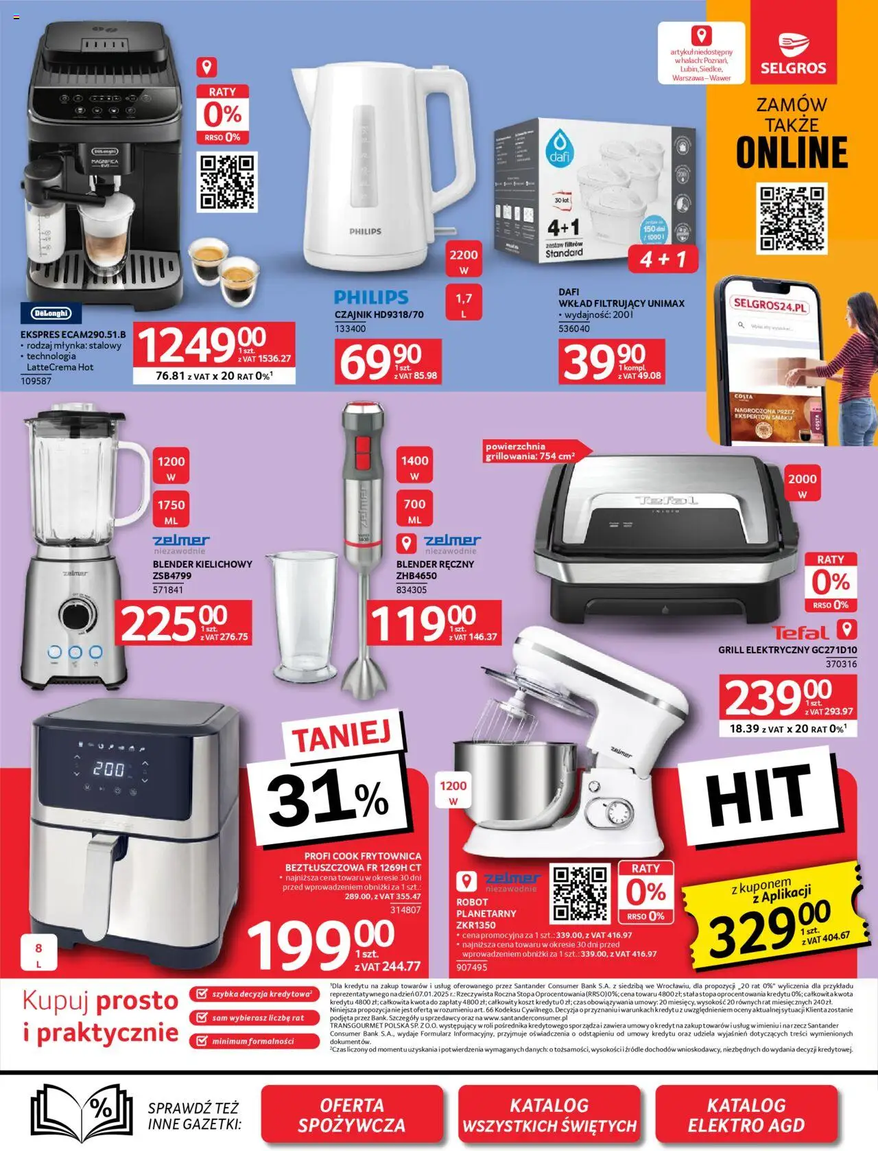 Selgros cash&carry Gazetka - Oferta przemysłowa od 09.10.2025 | Strona: 9 | Produkty: Grill, Czajnik, Robot, Blender kielichowy