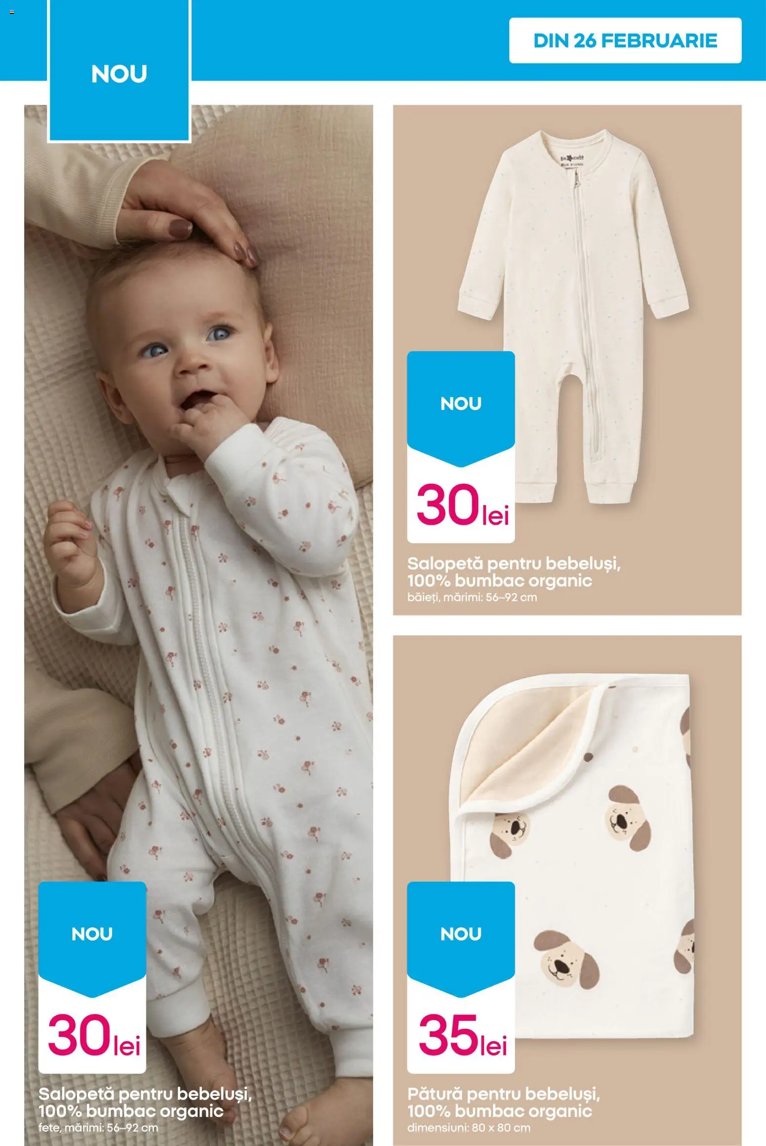 Noul catalog Pepco – valabil de la 26.02.2026 | Pagină: 6 | Produse: Pătură, Salopetă