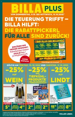 Billa Plus Flugblatt - Wien ab 09.10.2025 gültig