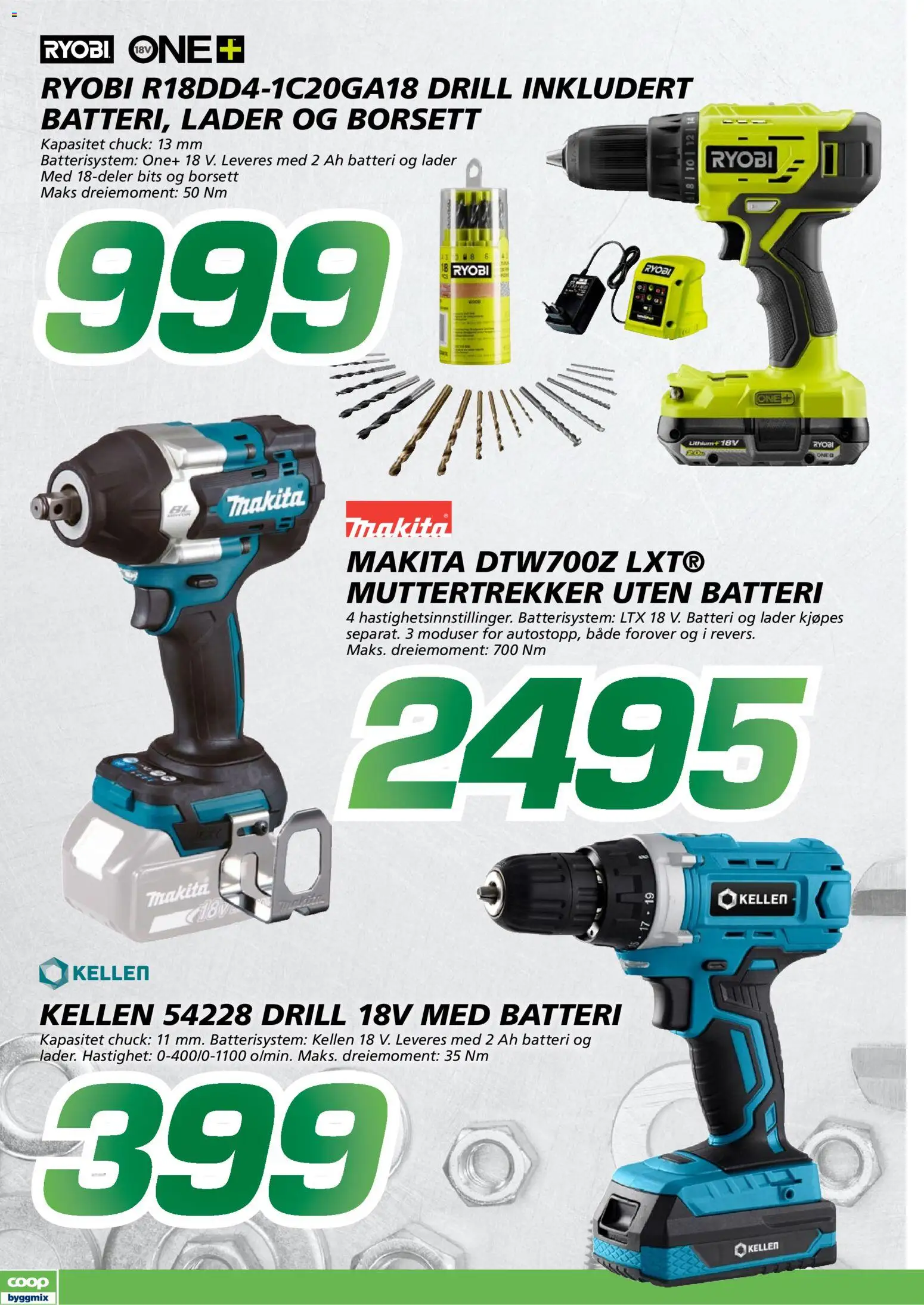 {H1} | Side: 8 | Produkter: Drill, Dartpilar, Batteri