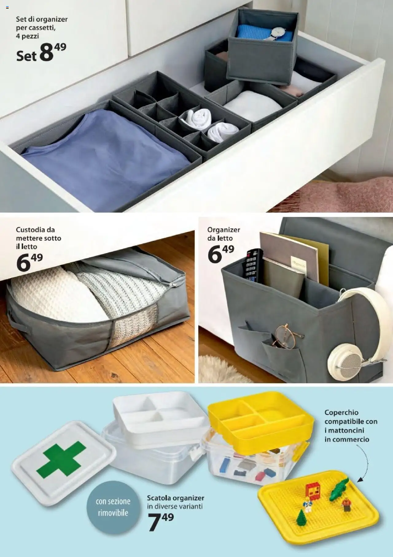 Volantino NKD del 15.09.2025 | Pagina: 2 | Prodotti: Letto, Scatola