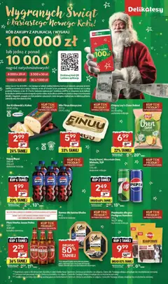 Pogląd oferty "Delikatesy Centrum Gazetka" - ważna od 18.12.2025 | Strona: 2 | Produkty: Pepsi, Warka, Karma dla kotów, Ser