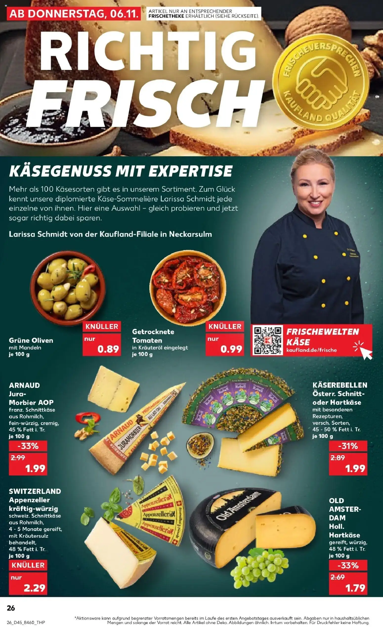 Kaufland prospekt Geislingen An Der Steige	 – gültig ab 10.11.2025 | Seite: 26 | Produkte: Jura, Käse, Tomaten, Mandeln