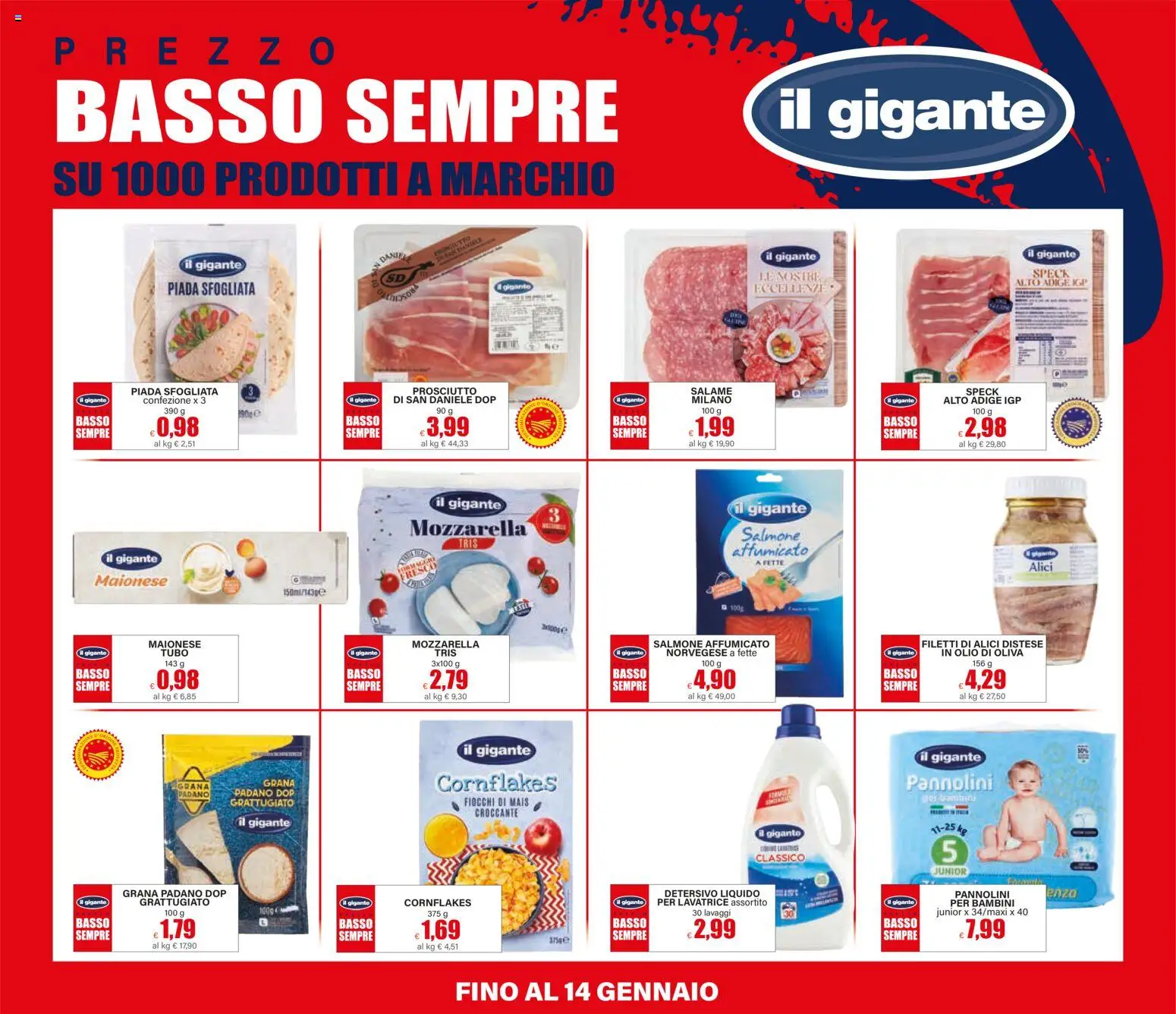 Volantino Il Gigante del 15.01.2026 | Pagina: 7 | Prodotti: Maionese, Olio, Grana Padano, Olio di Oliva