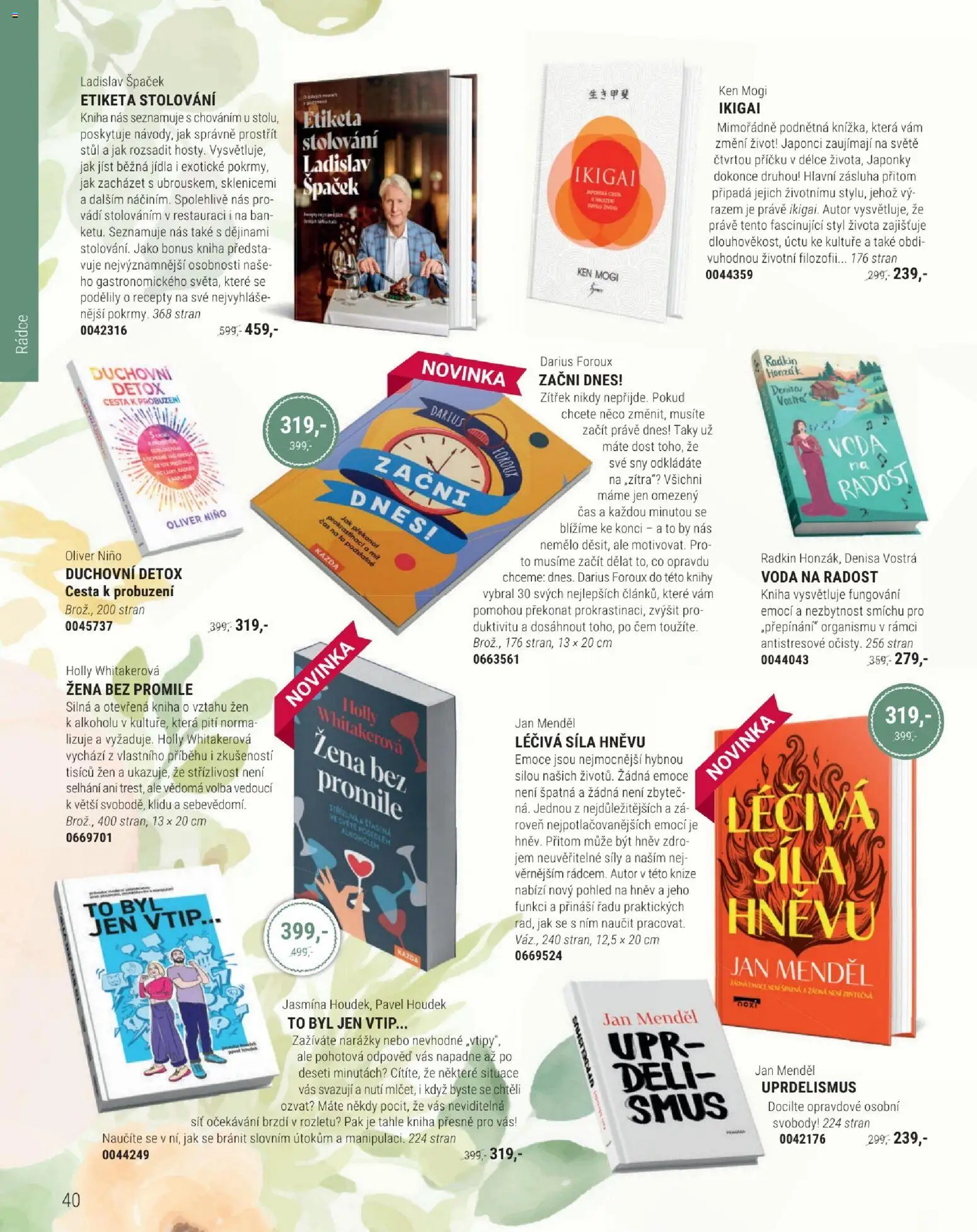 Knižní klub leták od 01.03.2026 | Strana: 40 | Produkty: Kniha, Voda, Síť, Stůl