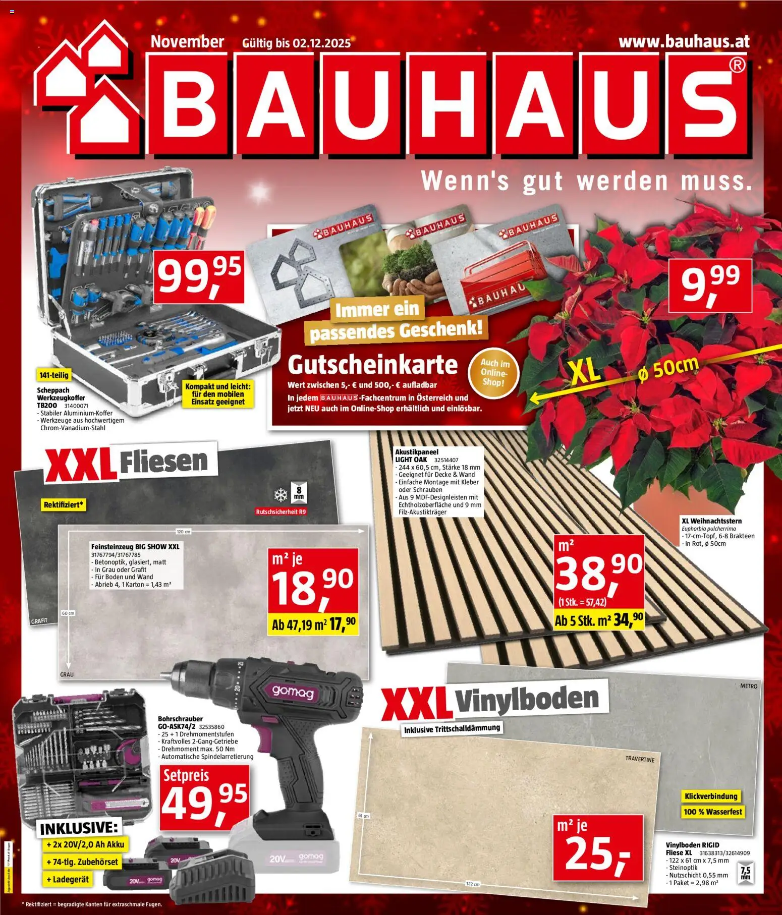Bauhaus Prospekt aktuell gültig ab 05.11.2025 | Seite: 1 | Produkte: Decke