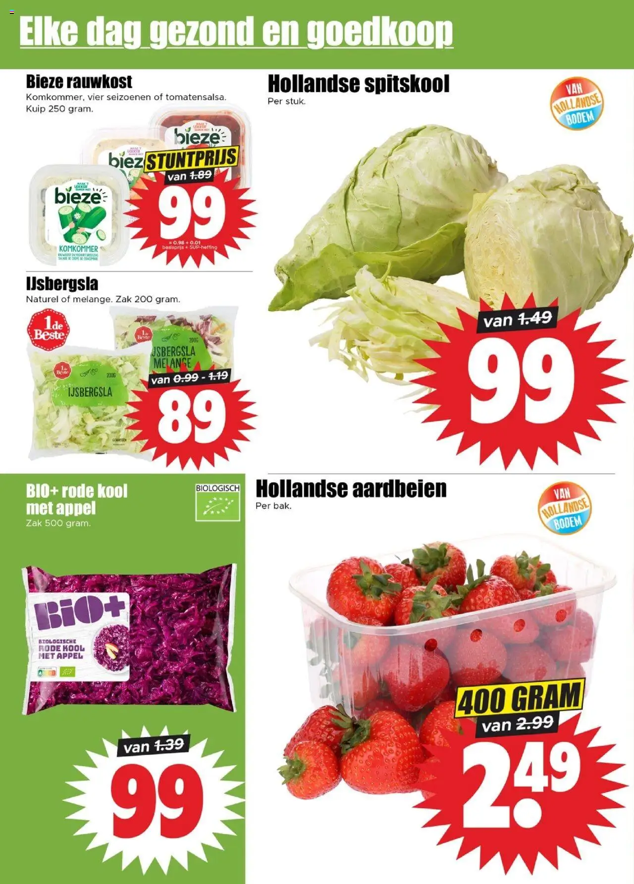 {H1} | Pagina: 4 | Producten: Kool, Komkommer, Zak, Appel