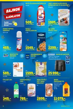 Metro - Élelmiszer és Szezonális katalógus 2025/11 - amely érvényes a következő dátumtól: 02.11.2025 | Oldal: 2 | Termékek: Tarja, Főzőtejszín, Füstölt sajt, Hasábburgonya
