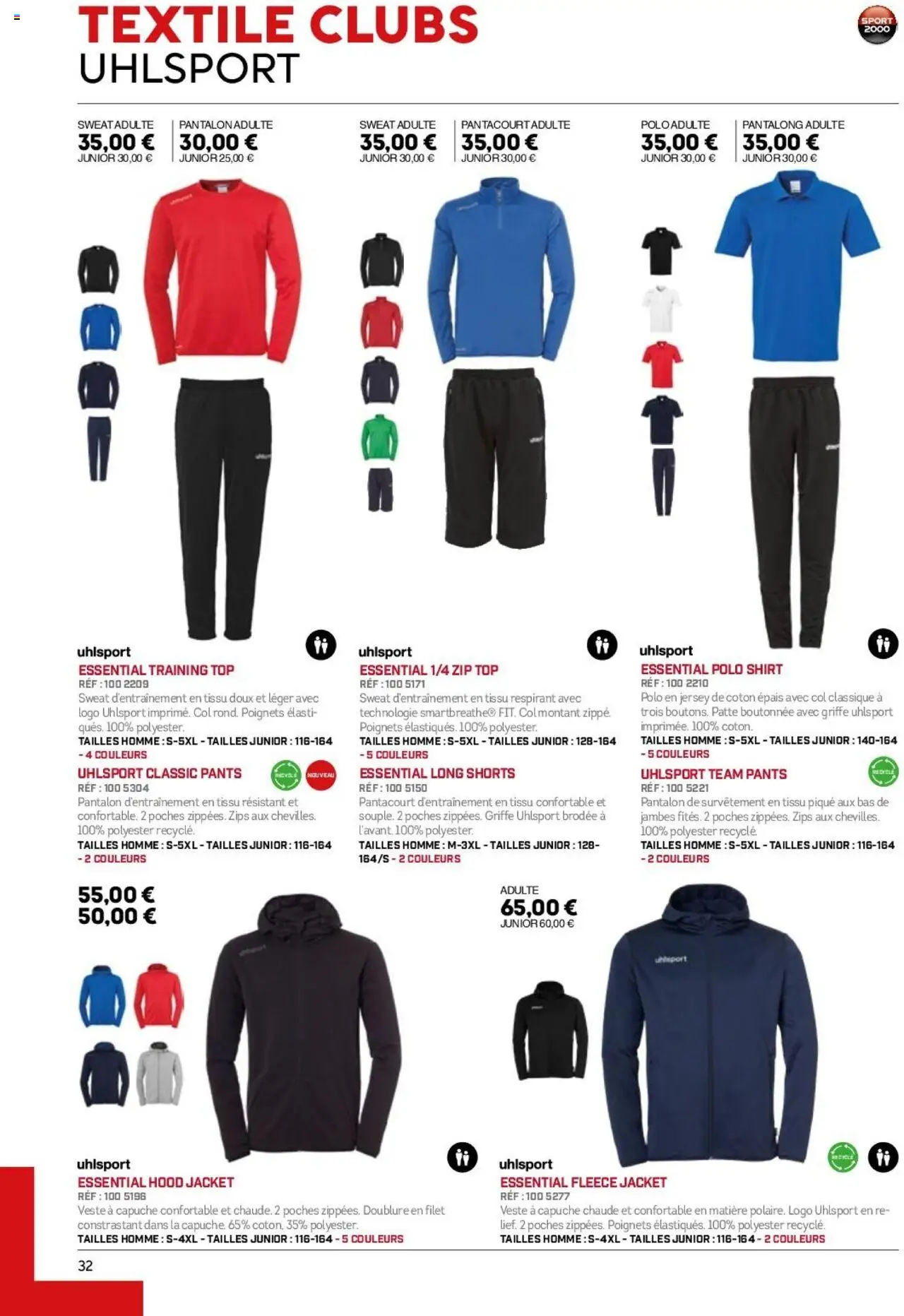 {H1} | Page: 32 | Produits: Pantacourt, Coton, Veste, Pantalon