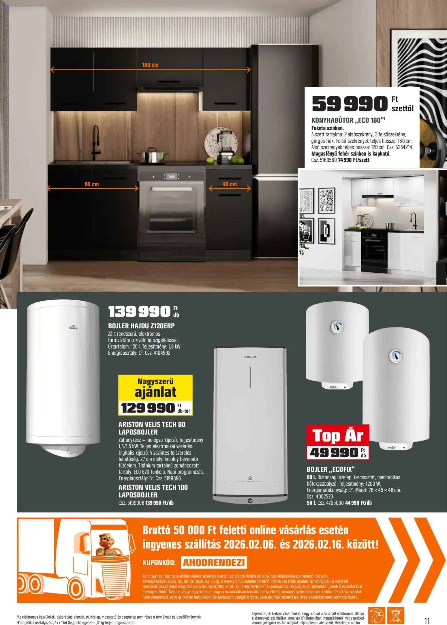 OBI akciós ujság - amely érvényes a következő dátumtól: 03.02.2026 | Oldal: 11