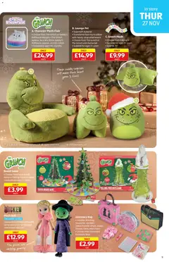 Preview of Aldi - Weekly offers UK Specialbuys valid from 27.11.2025 | Page: 11 | Products: Chair, Бебешки кърпички, Toy, Bag
