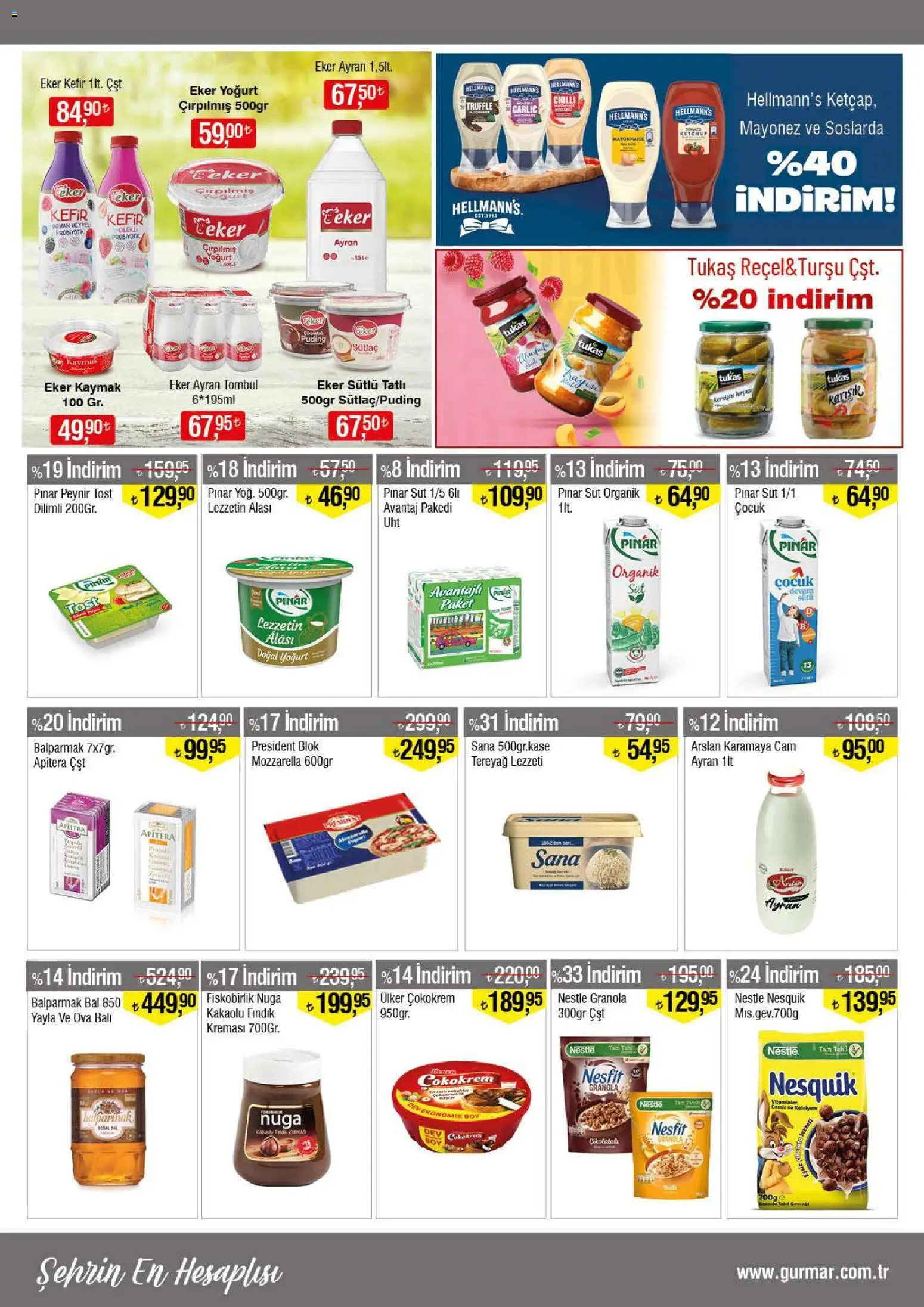 Gürmar - Katalog - 01.11.2025 tarihinden itibaren geçerlidir | Sayfa: 6 | Ürünler: Kefir, Peynir, Fındık, Tahıl