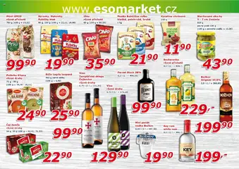 Eso market leták od 17.09.2025 | Strana: 6 | Produkty: Vodka Božkov, Čaj, Vodka, Müsli