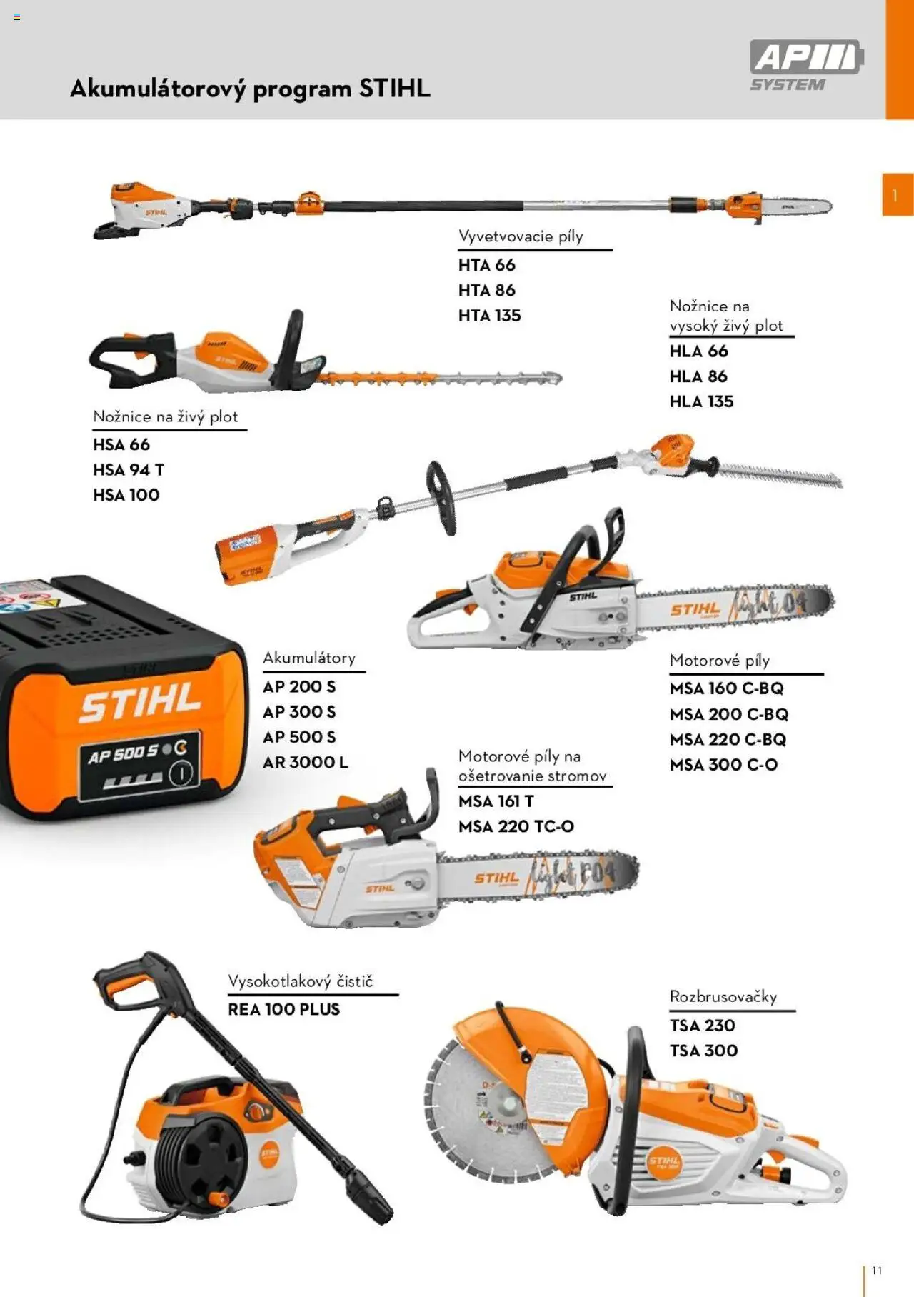 Nové STIHL akcie – leták je platný od 01.04.2025 | Strana: 11 | Produkty: Nožnice na živý plot