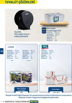 30.12.2025 tarihinden itibaren geçerli olan Metro kataloğu önizlemesi | Sayfa: 22 | Ürünler: Tuvalet, Tuvalet kağıdı dispenseri, Tuvalet kağıdı