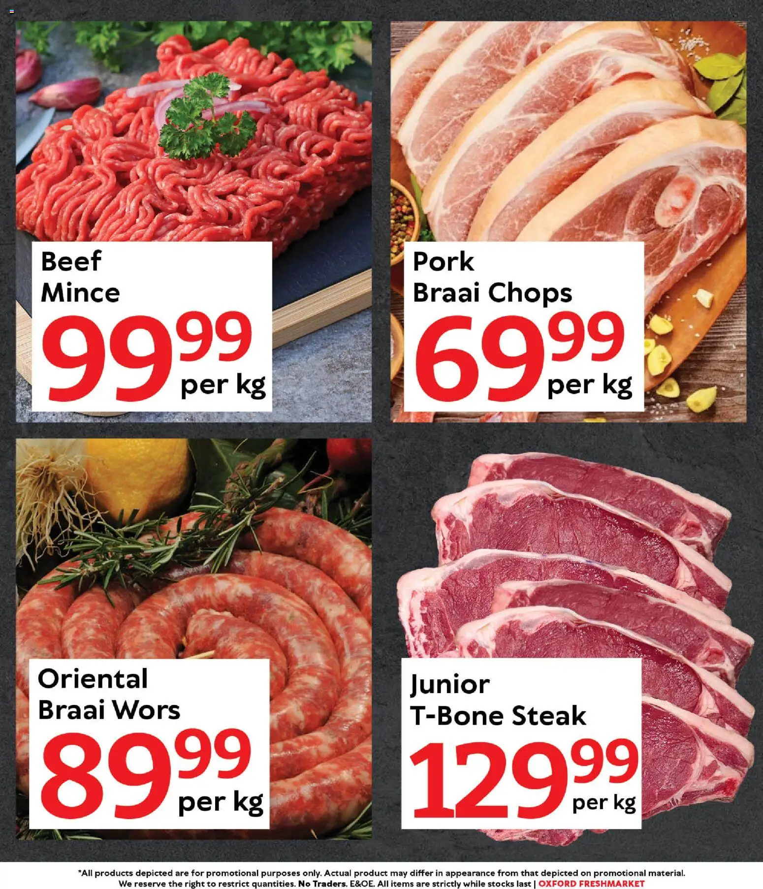 New Oxford Freshmarket catalogue – valid from 30.12.2025 | Page: 4 | Products: Steak, Pork, Beef