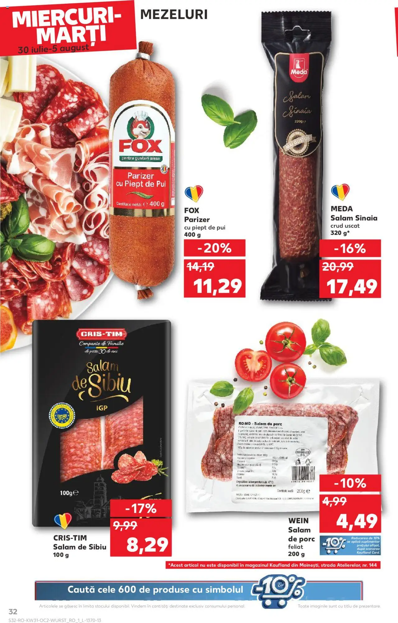 Kaufland RO akciós ujság - amely érvényes a következő dátumtól: 30.07.2025 | Oldal: 32