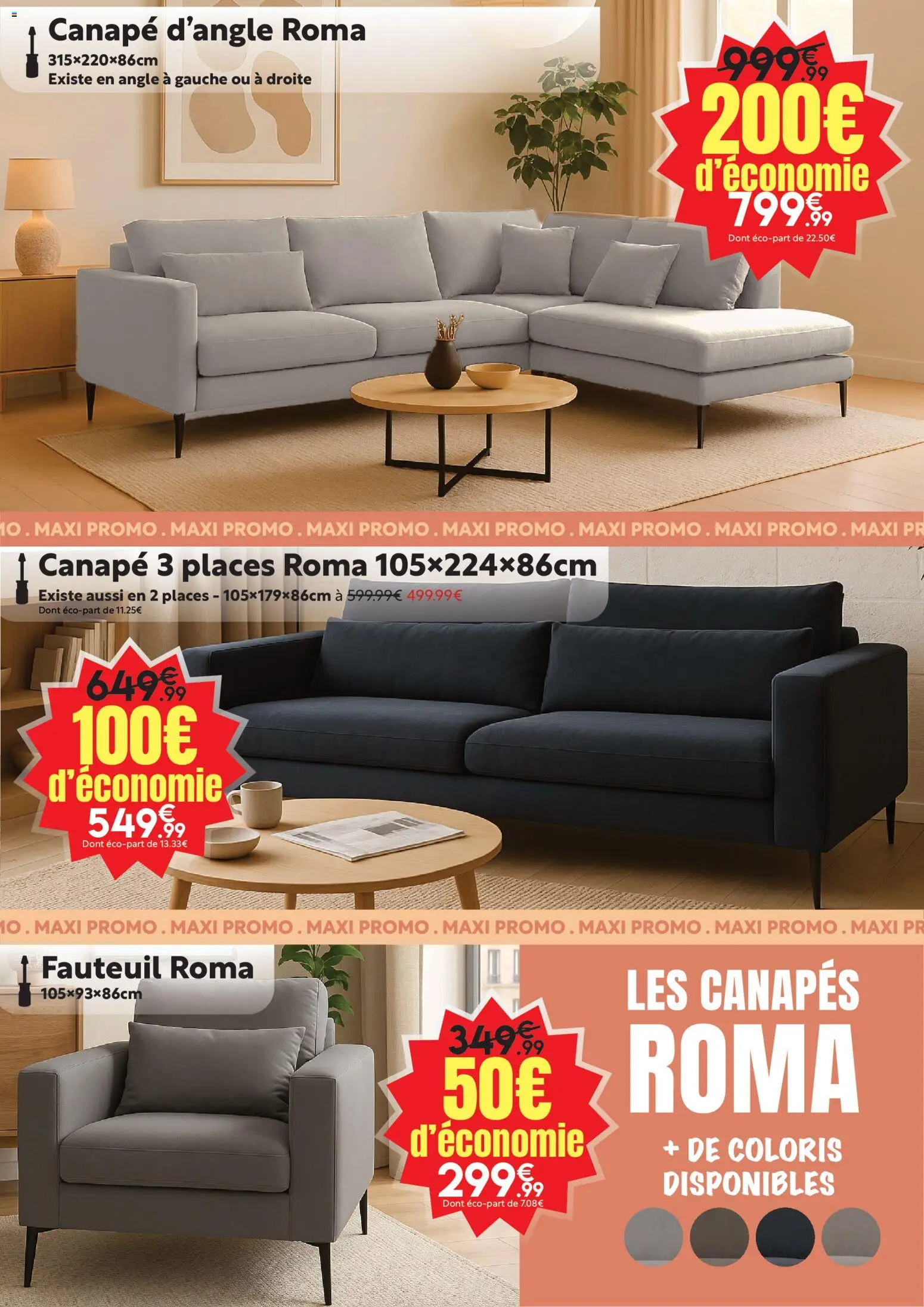 {H1} | Page: 9 | Produits: Canapé, Fauteuil