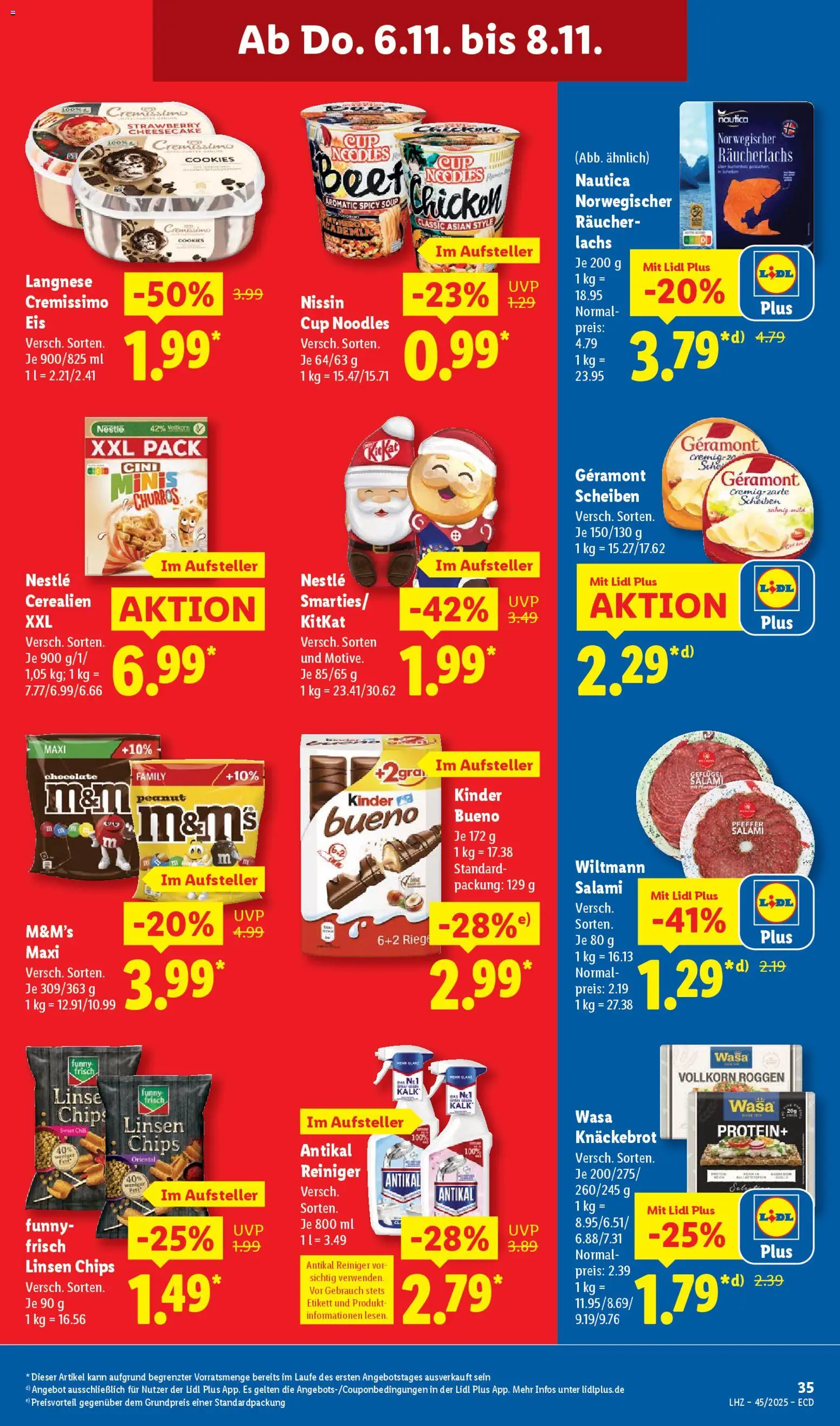 Lidl - Prospekt – gültig ab 03.11.2025 | Seite: 59 | Produkte: Geramont, Smarties, Chili, Salami
