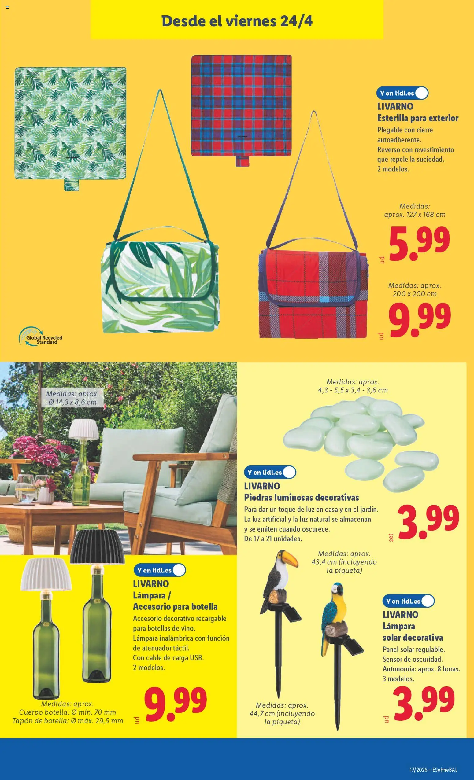 Lidl folleto de bazar │ válido desde el 20.04.2026 | Página: 19 | Productos: Cable, Lámpara