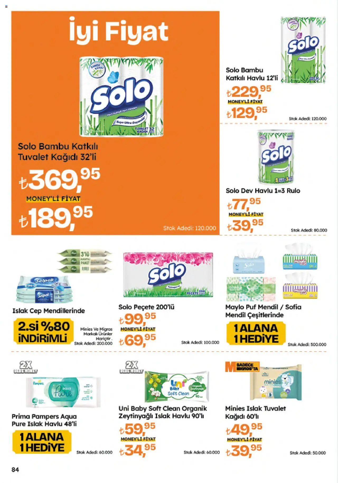 Migros Katalog - Migroskop - 11.09.2025 tarihinden itibaren geçerlidir | Sayfa: 84 | Ürünler: Tuvalet, Mendil, Tuvalet kağıdı