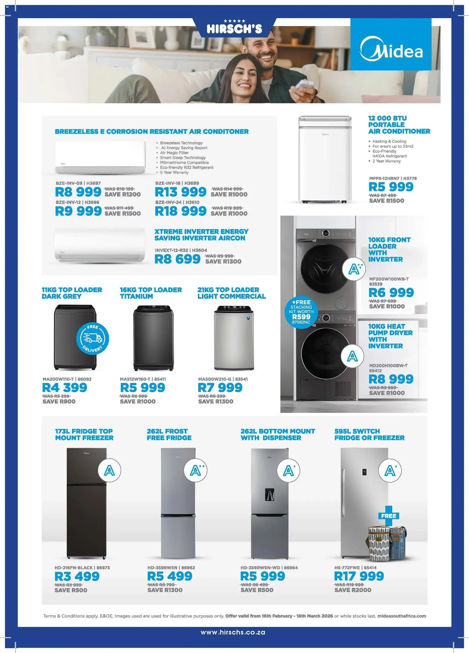 New Hirsch's catalogue – valid from 17.02.2026 | Page: 24 | Products: Dryer, Fridge, Switch, Conditioner