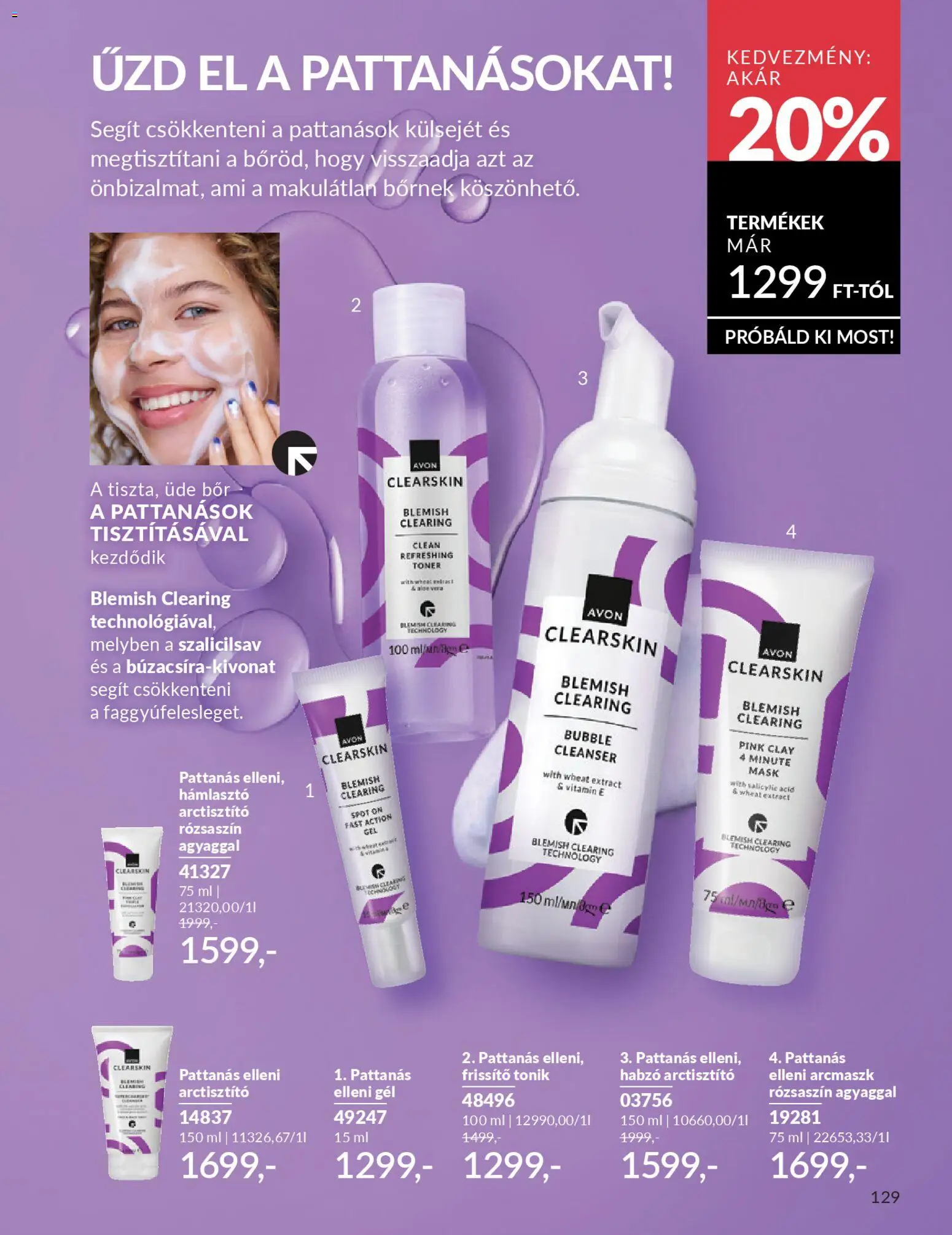 Avon akciós ujság - amely érvényes a következő dátumtól: 01.01.2026 | Oldal: 131 | Termékek: Hámlasztó, Bor