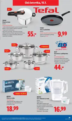 Katalog Lidl - Pregled kataloga iz trgovine Lidl, vrijedi od 12.01.2026 | Stranica: 49 | Proizvodi: Meso, Pan, Boca za vodu, Lonac